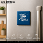 Fridge Magnet Quotes Square 63.5mm | Fridge Foto Magnet Quotes Logo Nama | Souvenir Ulang Tahun Wedding Event